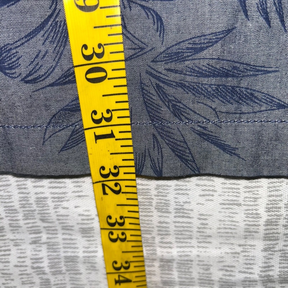 Tommy Bahama Jeans Blue Floral Hawaiian Button Front Short Sleeve Shirt XL - Picture 6 of 7